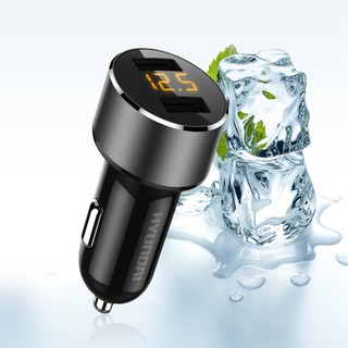 🔥hcm-tẩu sạc ô tô hyundai hy-36c 2 cổng sạc 5v , có hiển thị điện áp