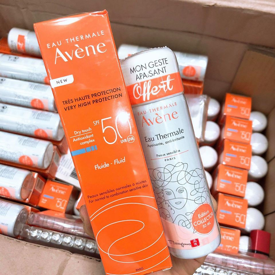 🎀SET KEM CHỐNG NẮNG AVENE TẶNG XỊT KHOÁNG AVENE 50ml🎀