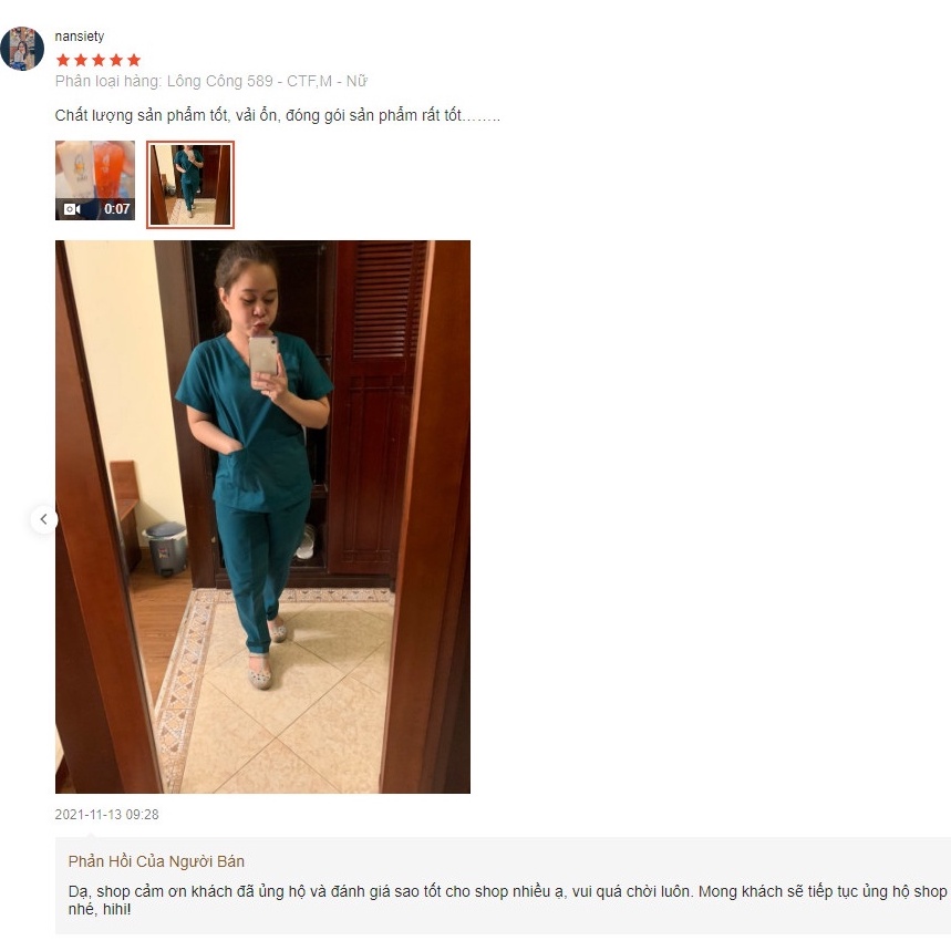 Bộ Scrubs Nam Nữ Đồng Phục Nhân Viên Spa, Thẩm Mỹ Viện, Quần Áo Phòng Mổ Cao Cấp