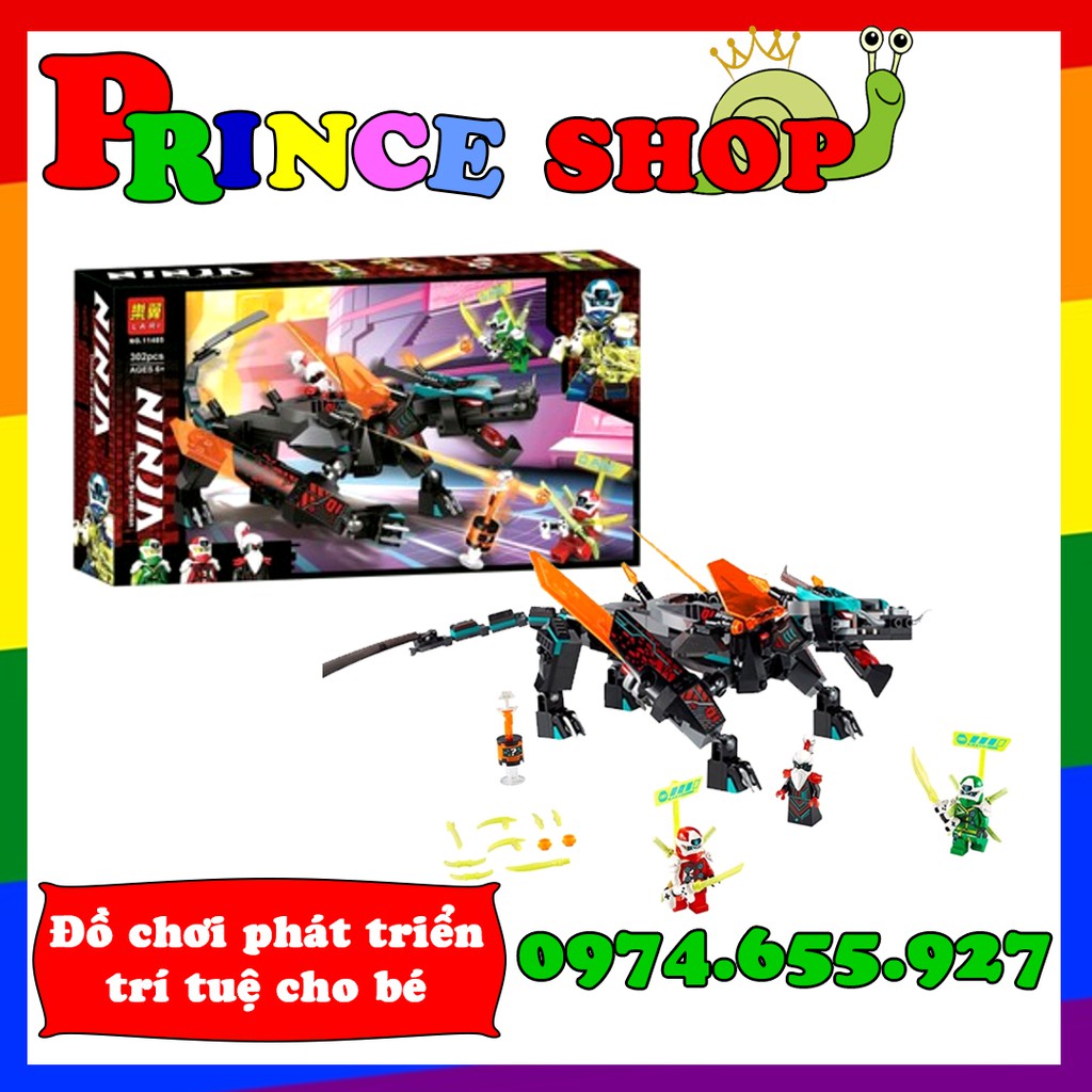 Bộ xếp hình ninjago ss12 đế chế rồng lari 11485 (71713)