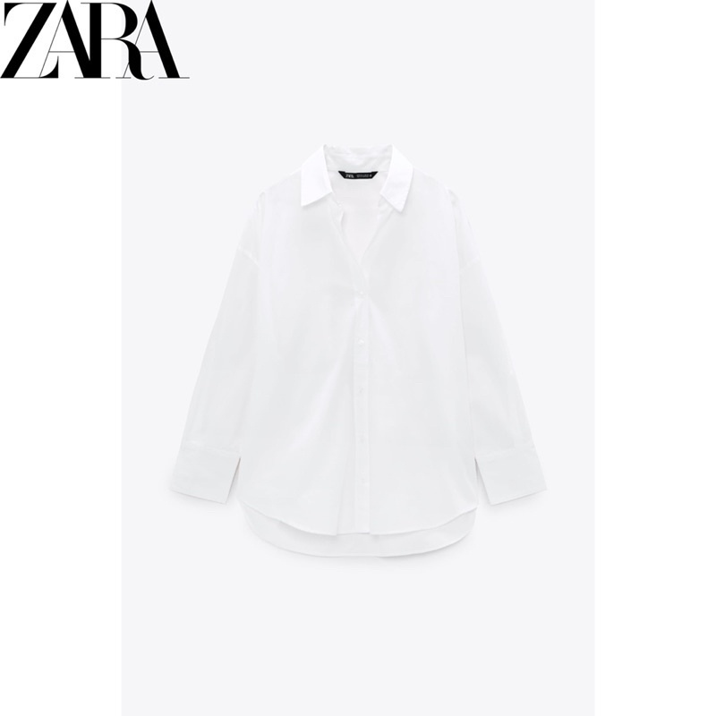 Áo Sơ Mi cotton ZARA poplin