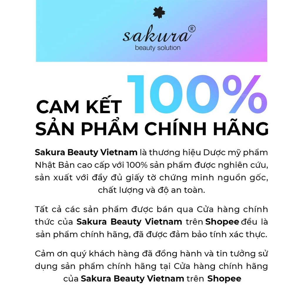 [Mã BMBAU200 giảm 200K đơn 699K] Bộ sản phẩm giảm nám trong ứng ngoại hợp chuyên sâu Sakura