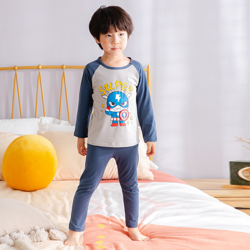 Bộ Quần Áo Ngủ Tay Dài Dành Cho Bé Trai Từ 1 Đến 8 Tuổi