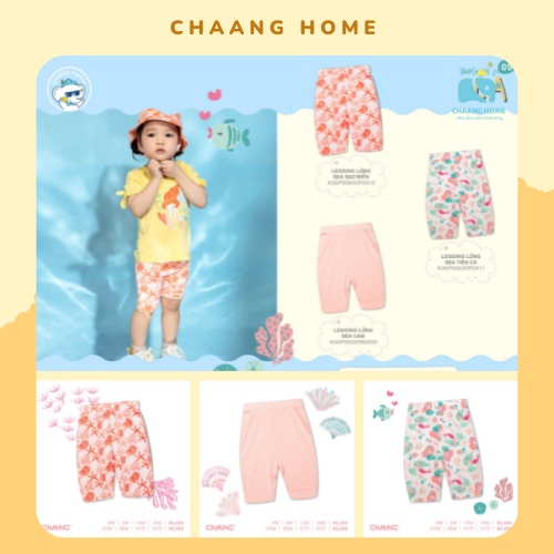 Quần legging lửng cho bé gái Chaang sea