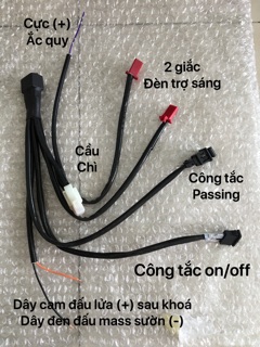 Mạch passing - on/off cho đèn trợ sáng (Tặng công tắc)