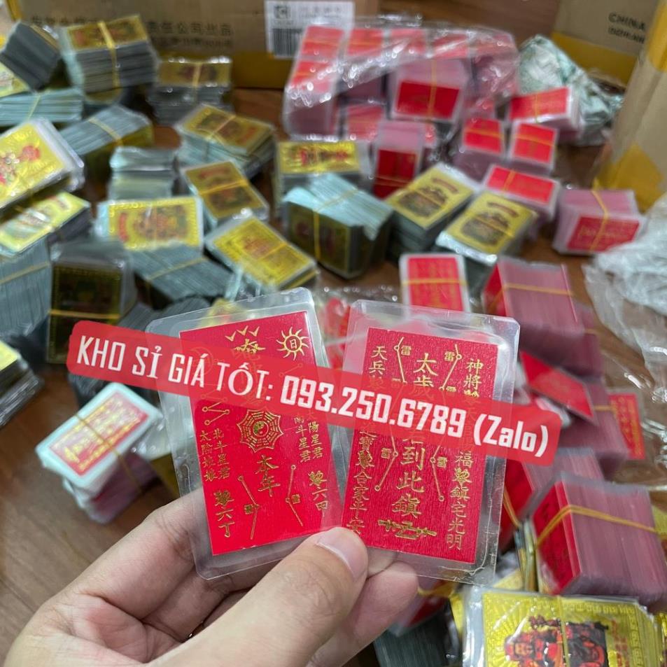 THẺ THÁI TUẾ ĐỎ ÉP PLASTIC , TIỆN ĐỂ TRONG BÓP VÍ