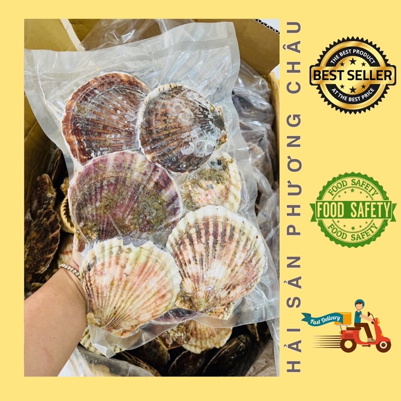 Sò điệp Nhật lớn nguyên con nướng phô mai mỡ hành 1kg
