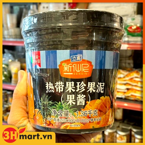Mứt hoa quả nhiệt đới Sensini 1,36kg