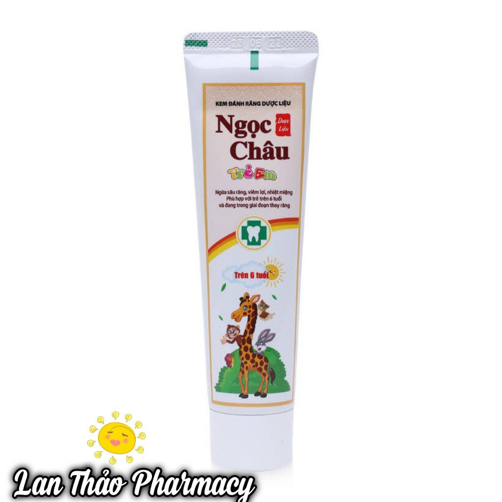 [TRẺ EM] KEM ĐÁNH RĂNG DƯỢC LIỆU NGỌC CHÂU 70G