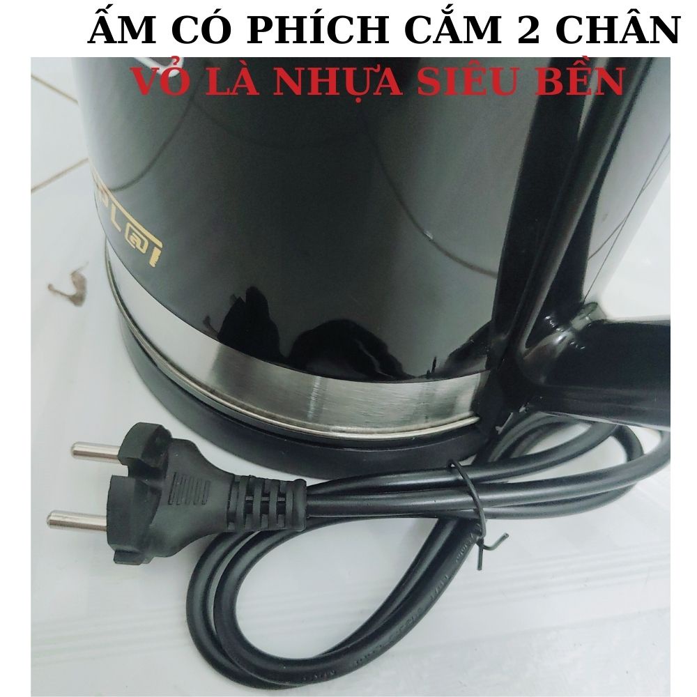 Ấm Siêu Tốc Chống Phỏng Công Suất Lớn Jiplai 2.5L Mẹ Gạo,ấm đun ước Chigo công suất lớn dung tích 1.8 Lít