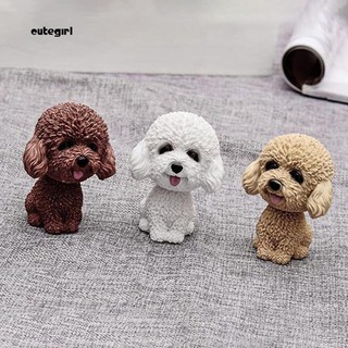 Đồ trang trí Poodle màu trắng