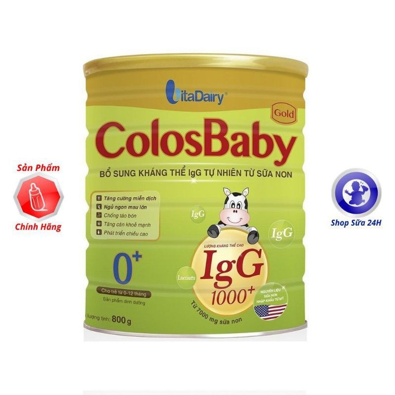 [Date 2023] Combo 6 lon sữa Colosbaby Gold 0+/ 1+/ 2+ 800g