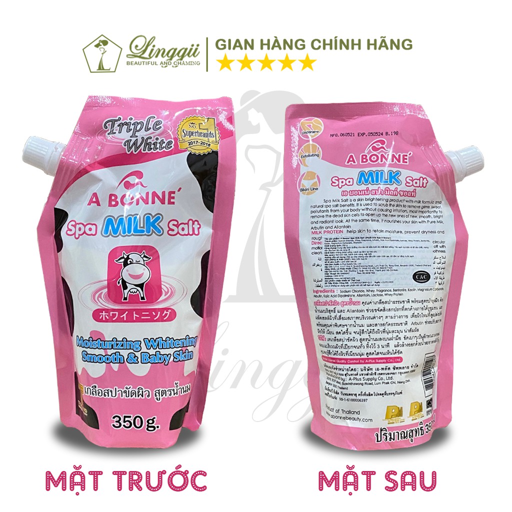 Muối Tắm Sữa Bò Tẩy Tế Bào Chết A Bonne Spa Milk Salt Thái Lan 350gr- LINGGII | BigBuy360 - bigbuy360.vn