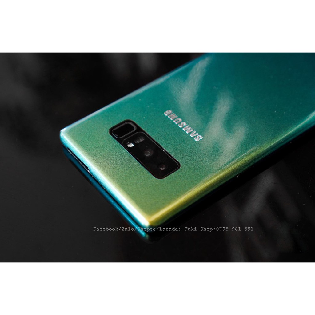 Tấm Dán Skin FULL Viền Màu Chamleon Green A21 J7PRIME J7PRO J7+ A520 A720 A8 J710 A70 A9