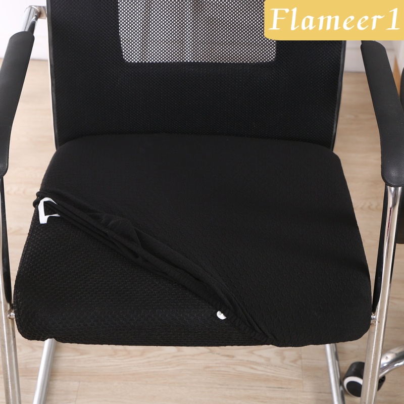 [Flameameer1] Vỏ Bọc Ghế Xoay Phòng Ăn / Văn Phòng Màu Đen Jacquard