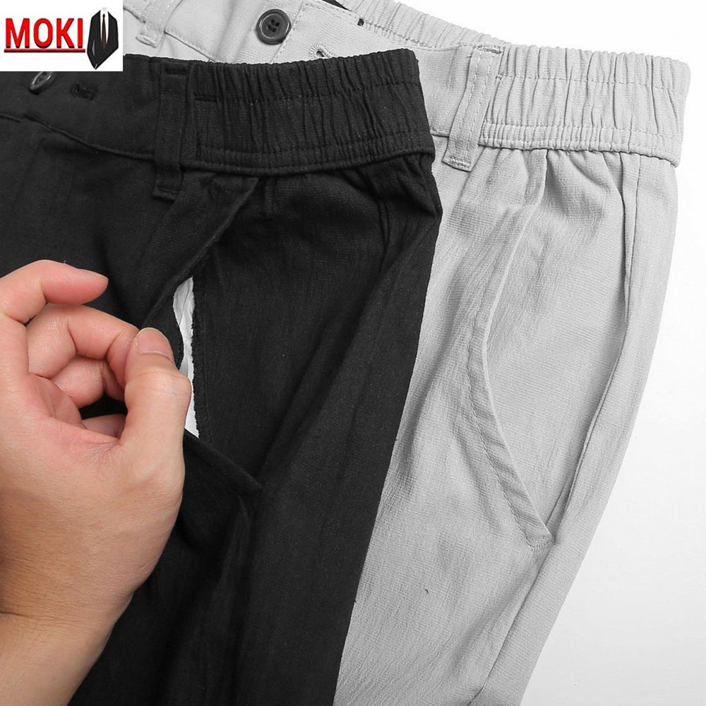 Quần đũi dài nam MOKI ống suông Form Slimfit dáng âu, chất đũi mềm mịn không nhăn xù | BigBuy360 - bigbuy360.vn
