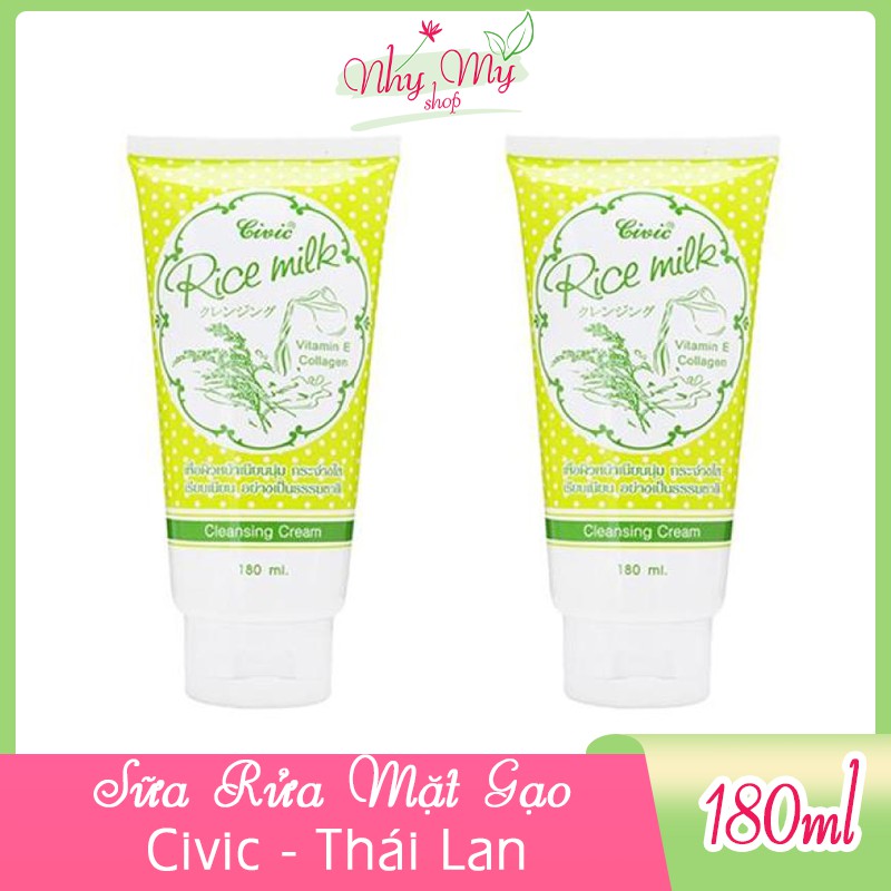 Sữa rửa mặt gạo Rice Milk Civic 180g