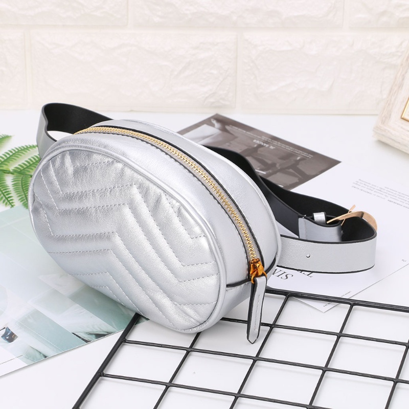 Túi Đeo Hông / Đeo Hông Bằng Da PU Có Khóa Kéo Thời Trang Cho Nữ