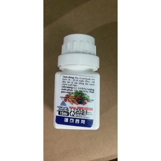 Chế phẩm trừ bệnh vàng lá, phấn trắng, đốm đen bách bệnh cho cây trồng lọ 15ml