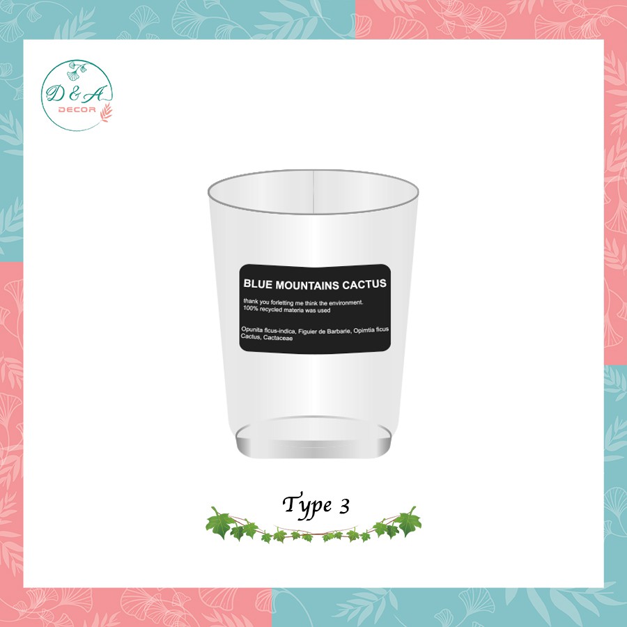 Cốc trang trí, phụ kiện phối cảnh chụp hình - Size 6x8,5cm (3 mẫu - GIAO NGẪU NHIÊN)
