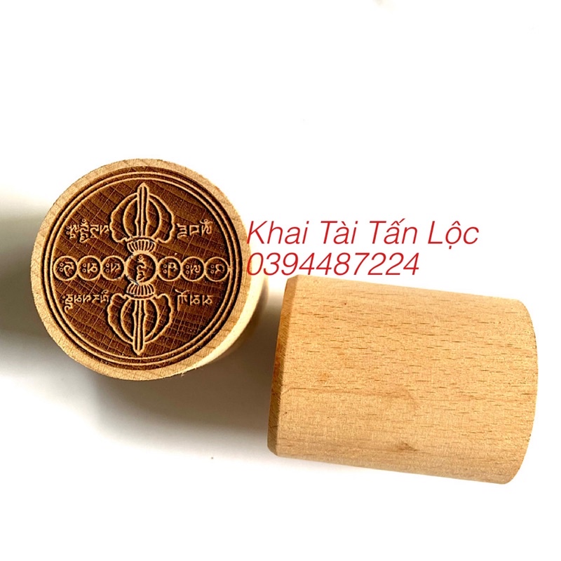 Con dấu , ấn gỗ khắc chày Kim Cang - Kim Cang ấn