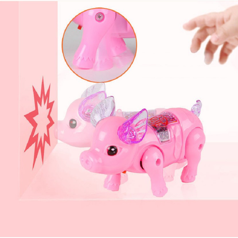 ĐỒ CHƠI TRUNG THU CHO BÉ- HEO CON BIẾT ĐI CÓ NHẠC CÓ ĐÈN VUI NHỘN