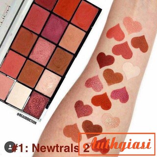 Bảng phấn mắt Makeup Revolution London Re-loaded Palette Newtrals 2 (15 màu)
