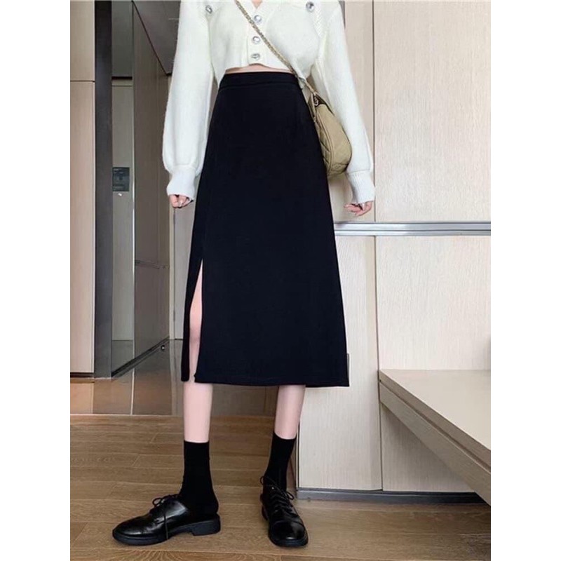 CHÂN VÁY XẺ TÀ DÁNG DÀI | BigBuy360 - bigbuy360.vn