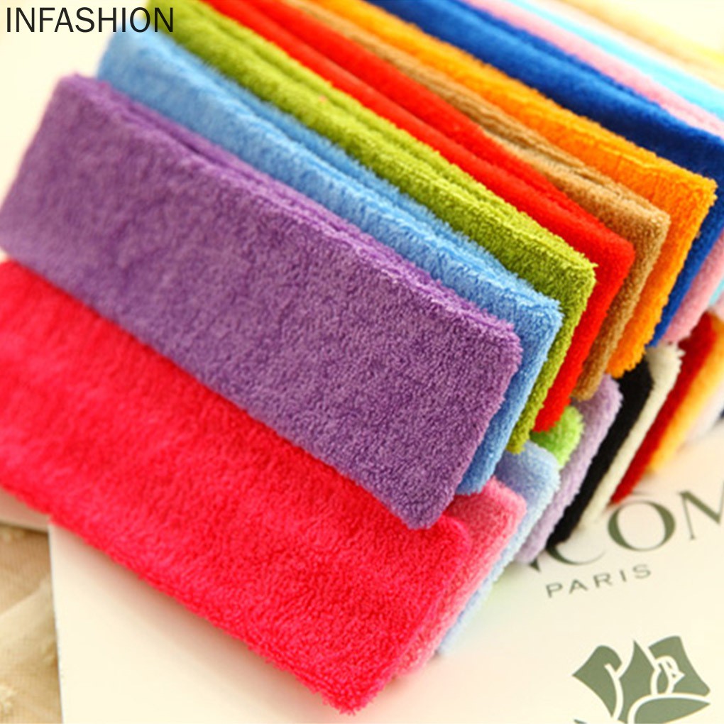 Băng đô co giãn màu trơn thời trang thể thao cho nam và nữ