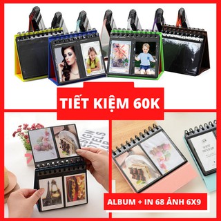 Album Ảnh Để Bàn + In 68 Ảnh 6x9 Ép Lụa Siêu Tiết Kiệm