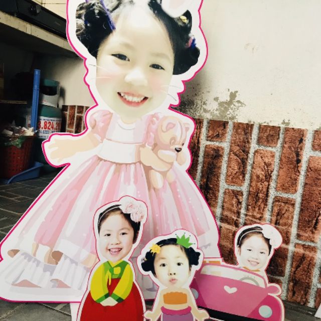 Hình chibi trang trí sinh nhật cho bé