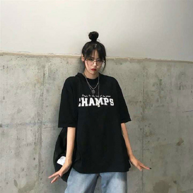 Áo thun tay lỡ Unisex áo phông form rộng nam nữ CHAMP chất thun cotton - VIETSTAR | BigBuy360 - bigbuy360.vn