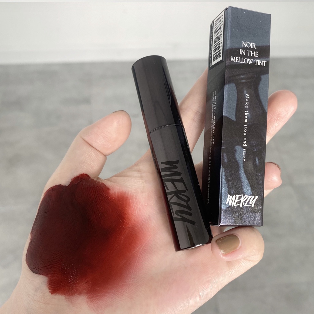 [NEW] Son kem lì siêu mịn môi Merzy Noir In The Mellow Tint (Có Sẵn)