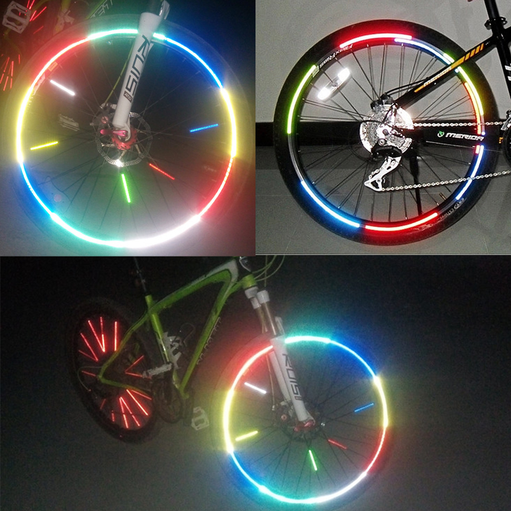 1 Cuộn Băng Keo Phản Quang 6 Màu Cho Xe Đạp / Xe Máy