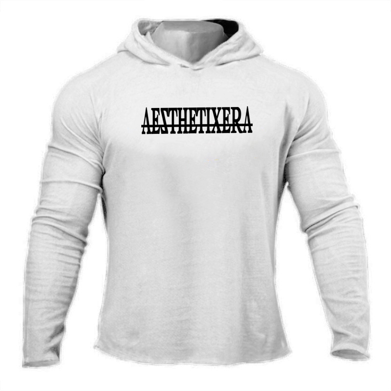 Hoody Collar Mens Cotton Printing Instock Mens Causal Hoodie Long Sleeved Tshirts