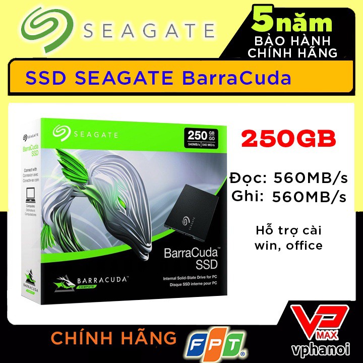 Ổ cứng SSD Seagate 240Gb 250GB siêu tốc độ bảo hành 5 năm FPT