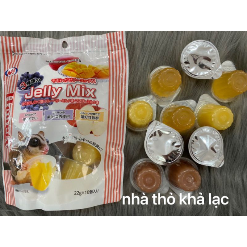 1 Viên Rau Câu Trái Cây Jelly Mix  Nhật Cho Sóc Bay , Sóc Bông , Sóc Đất , hamster