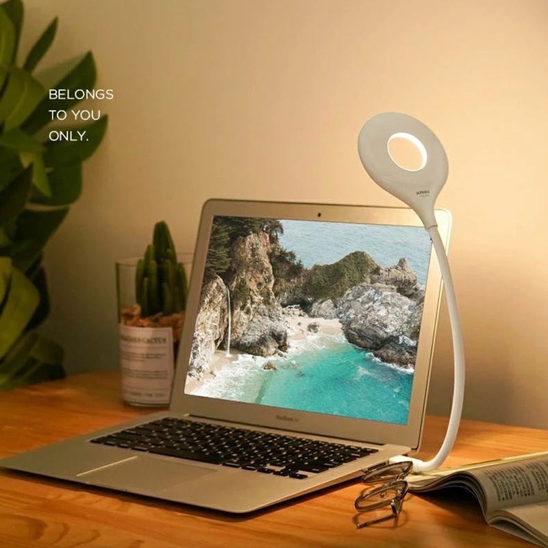 Đèn LED để bàn mini cổ ngỗng linh hoạt/ sạc USB tiết kiệm năng lượng