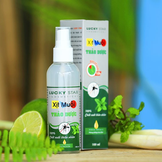 Xịt Muỗi Thảo Dược Lucky Star (100ml)