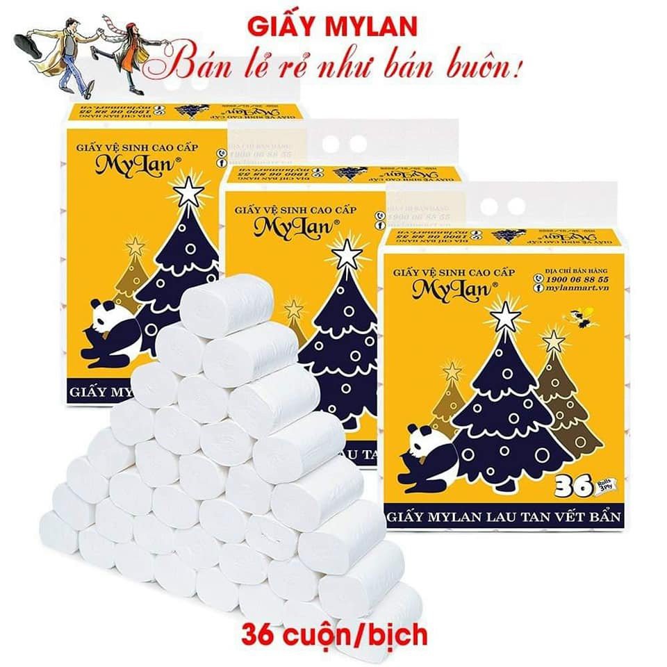 GIẤY VỆ SINH GẤU TRÚC 36 CUỘN MY LAN