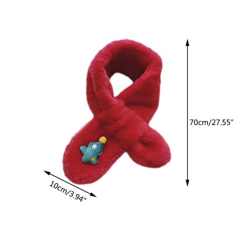 Khăn Choàng Cổ Giữ Ấm Họa Tiết Hoạt Hình Dễ Thương Cho Bé