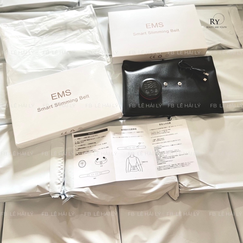 Đai Rung Giảm Mỡ Thon Gọn Bụng EMS Smart Slimming Belt Nhật Bản