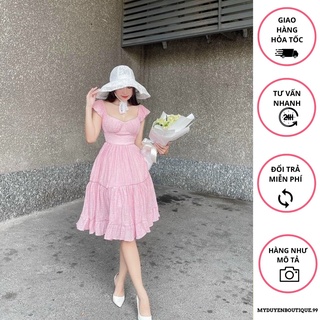 Đầm xốp maxi form xoè siêu dễ thương , đầm đi biển hở lưng đẹp ( kèm ảnh thật )