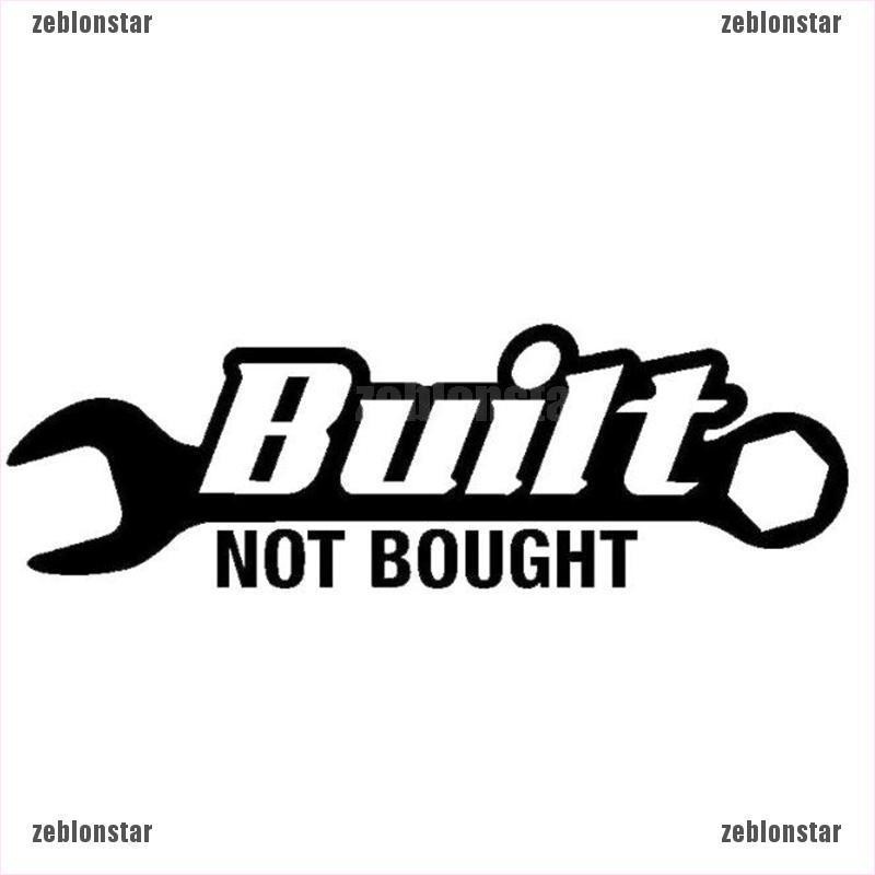 ❤star Built Not Bought V2 Racing Drift Hoonigan illest Turbo Car Window Stickers Decal ▲▲