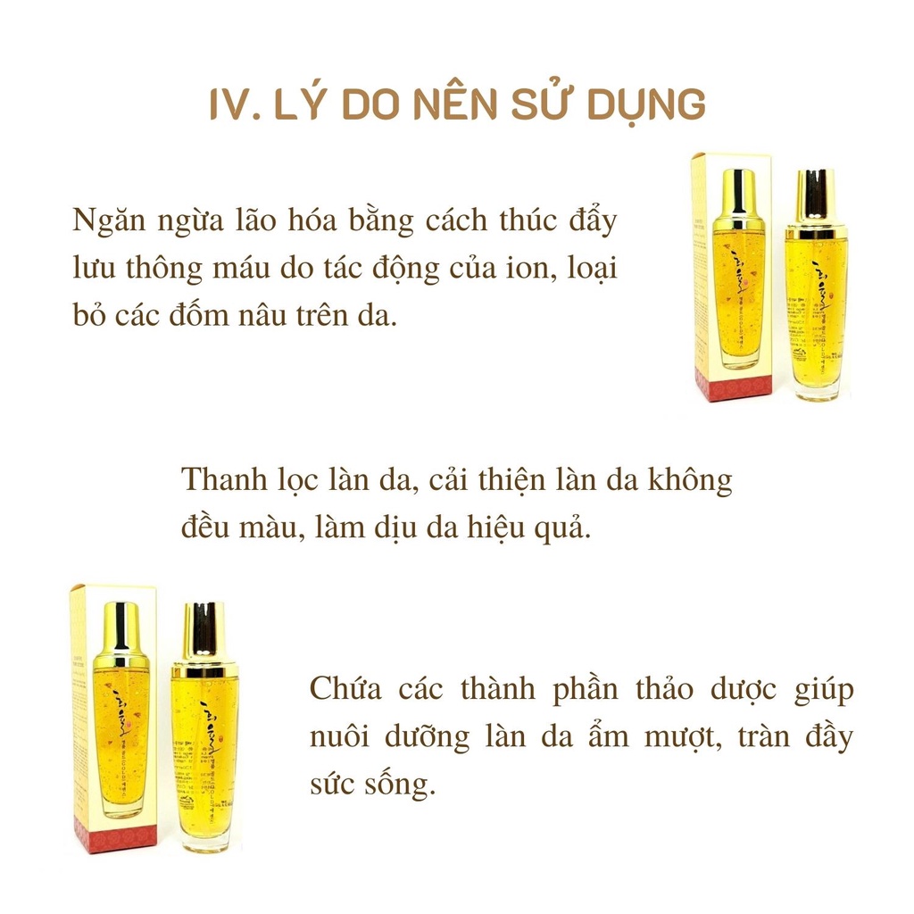 Tinh chất vàng 24K Lebelage Heeyul Premium Gold 130ml, Serum dưỡng trắng dưỡng ẩm Hàn Quốc