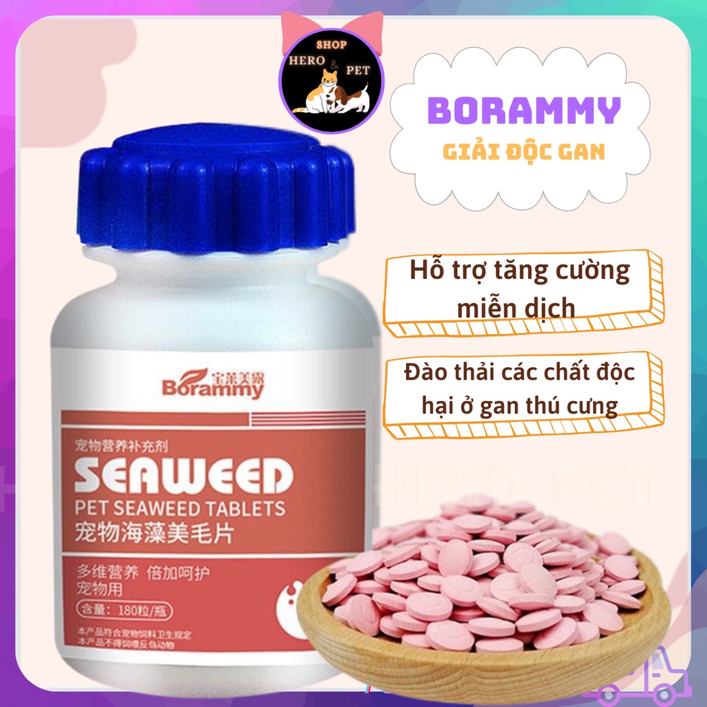 Vitamin, Canxi, Tăng Sức Đề Kháng, Giải Độc Gan, Men Vi Sinh Cho Chó Mèo - Hero Pet