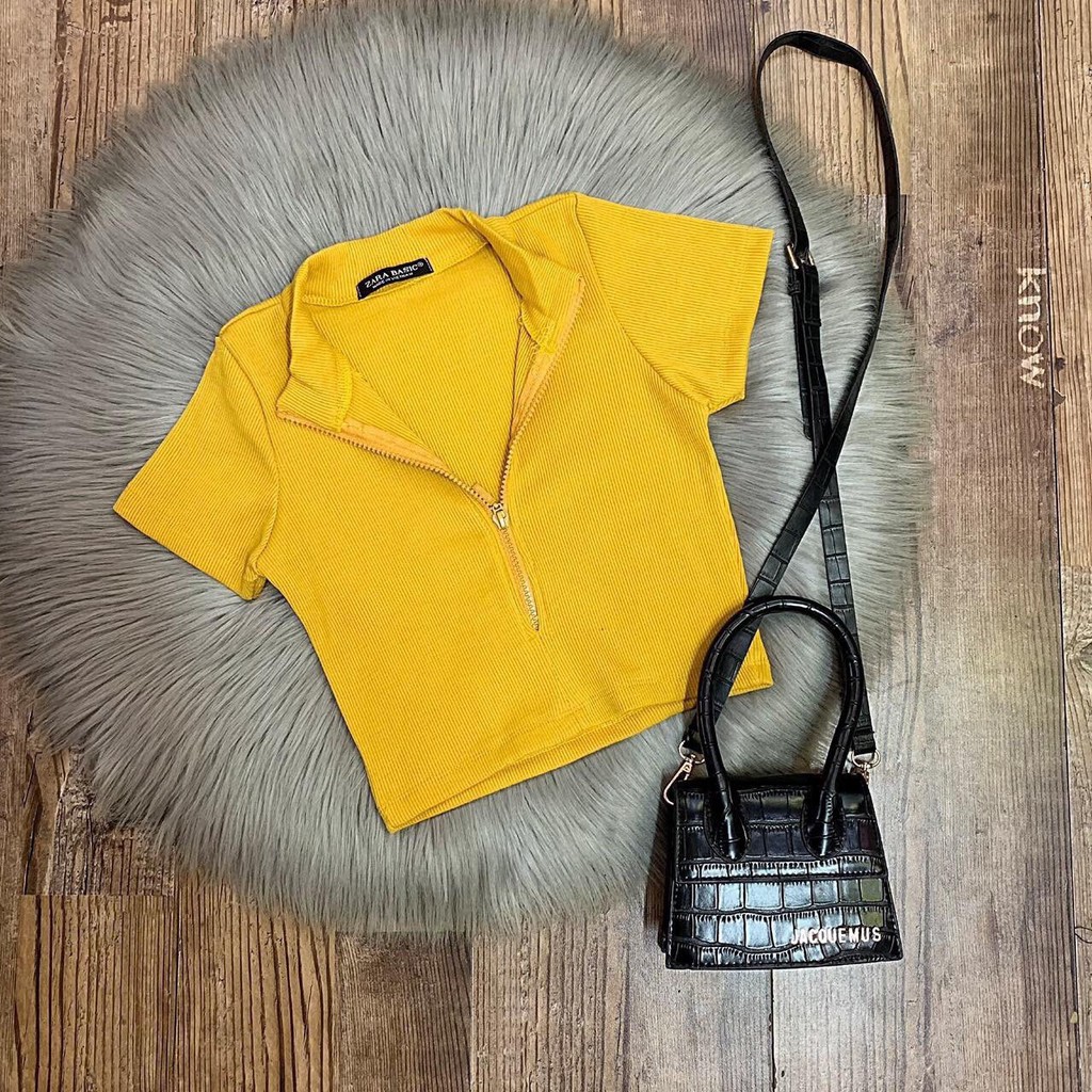 Áo thun borip xịn khóa kéo tay ngắn LY280220