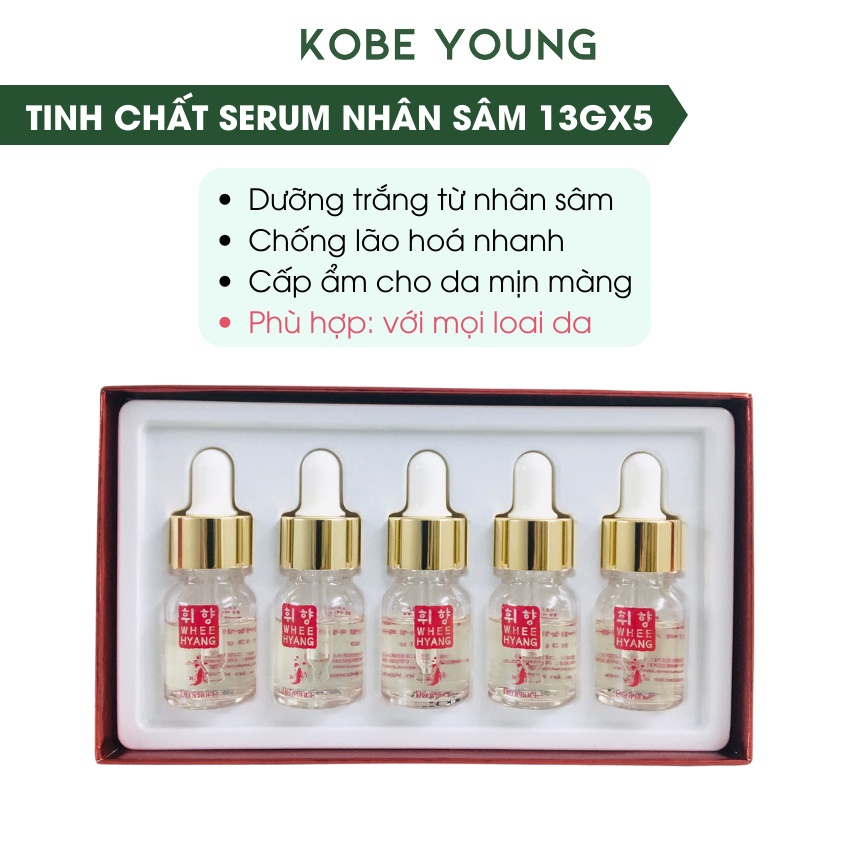 Tinh Chất Serum Hồng Sâm Dưỡng Trắng Chống Lão Hoá Deoproce Wheehyang Whitening Ampoule 13gx5- KOBE YOUNG