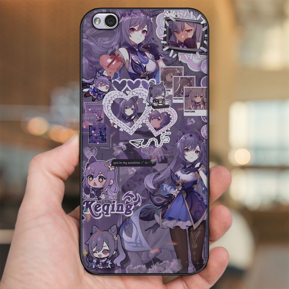 Ốp lưng Xiaomi Redmi 5A viền đen in hình Keqing Genshin Impact