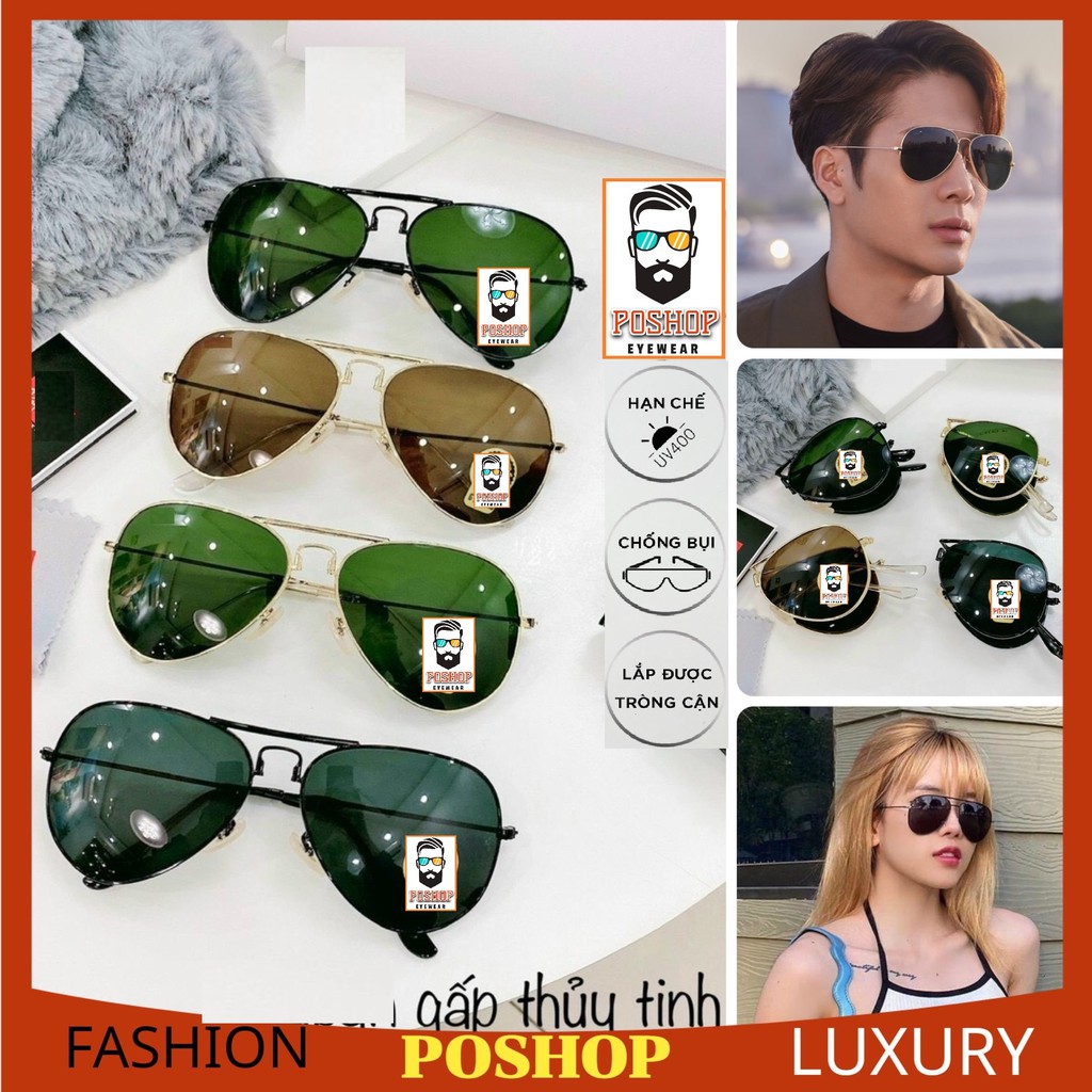 ❌GIÁ SỐC❌MẮT KÍNH MÁT XẾP GỌN BỎ TÚI KÍNH RÂM NAM NỮ TRÒNG THUỶ TINH THỜI TRANG CAO CẤP HOT TREND HOT TREND HOT TREND | BigBuy360 - bigbuy360.vn